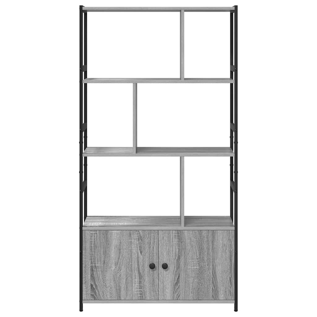 Bogreol 80 x 30 x 155,5 cm Konstrueret træ Grå sonoma-eg