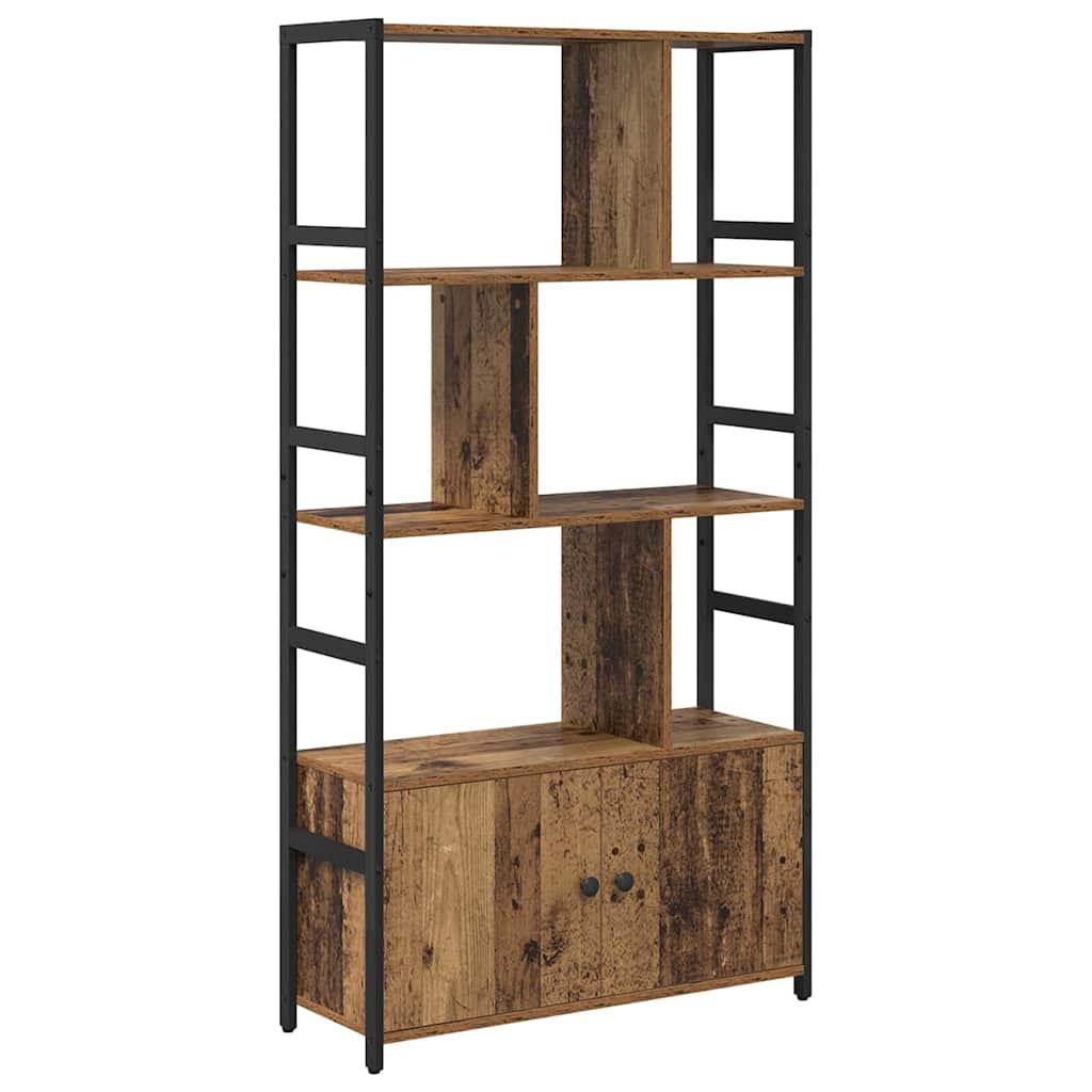 Bogreol 80 x 30 x 155,5 cm Konstrueret træ Gammelt træ