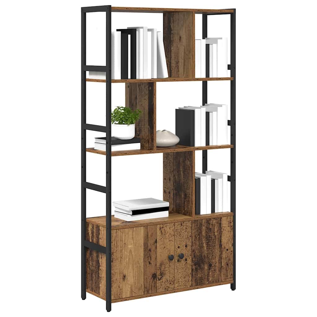 Bogreol 80 x 30 x 155,5 cm Konstrueret træ Gammelt træ