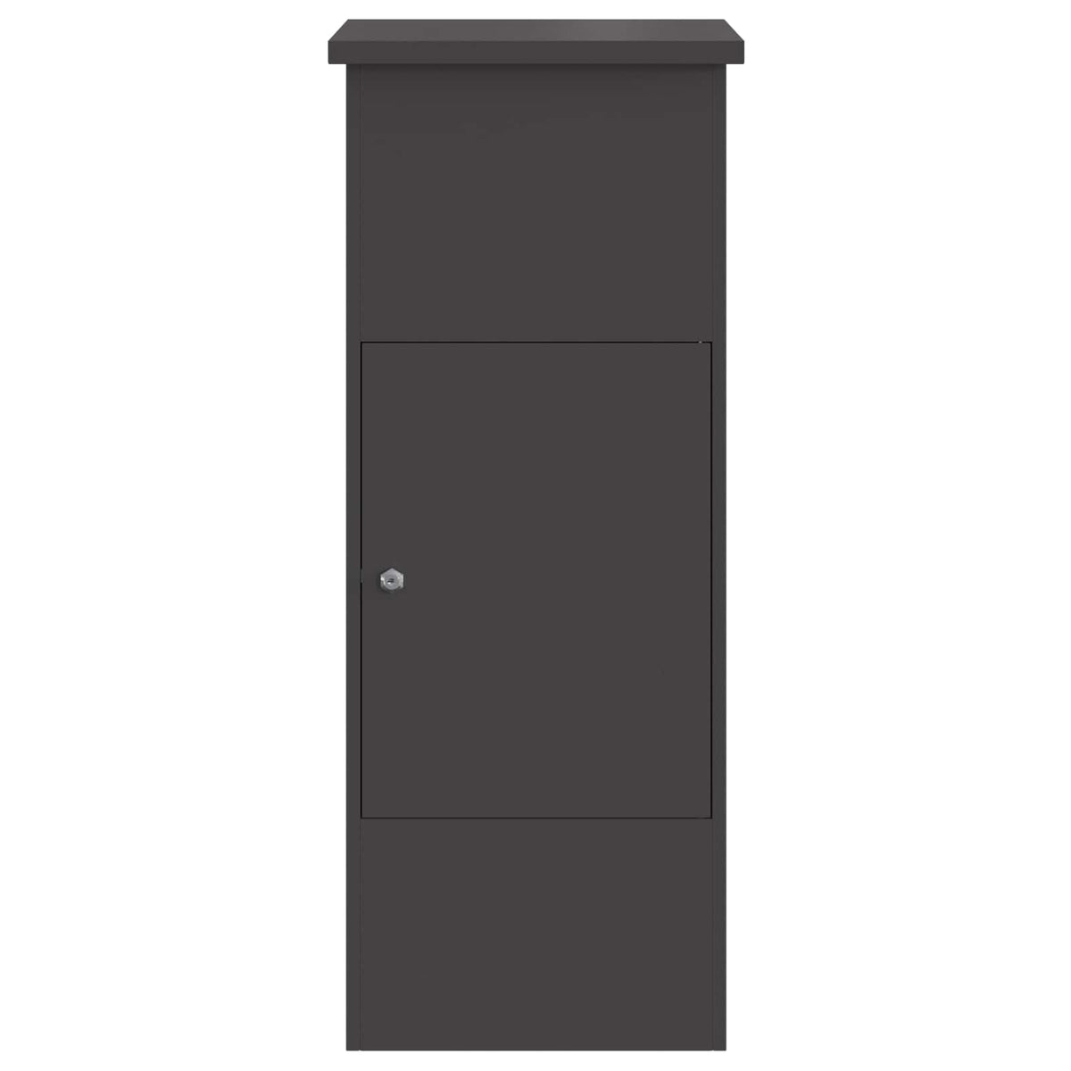 Pakke drop boks med opbevaring Sort 44,5 x 29 x 110,5 cm Stål