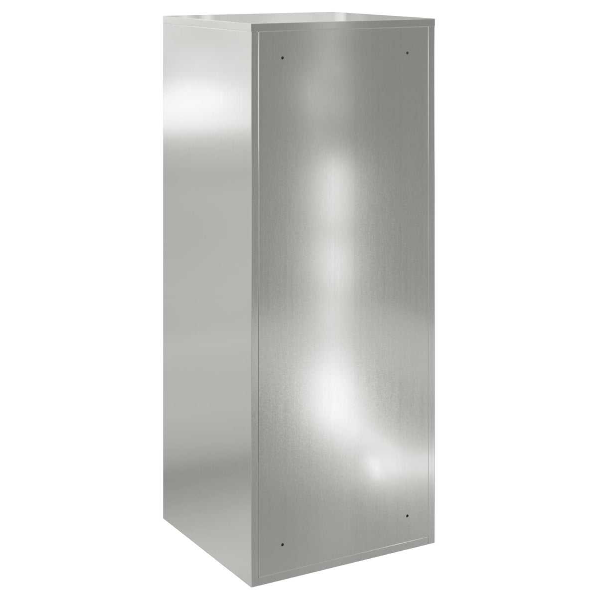 Pakke drop boks med dør Sølv 41 x 38 x 103 cm Galvaniseret stål