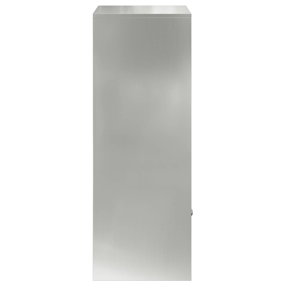 Pakke drop boks med dør Sølv 41 x 38 x 103 cm Galvaniseret stål