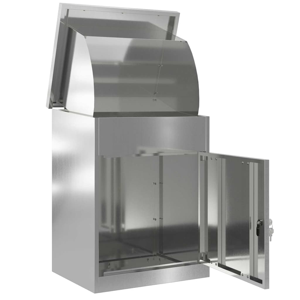 Pakke drop boks Sort 47,5 x 38 x 59 cm Galvaniseret stål