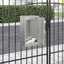 postkasse med opbevaring Sort 30 x 20 x 55 cm Galvaniseret stål