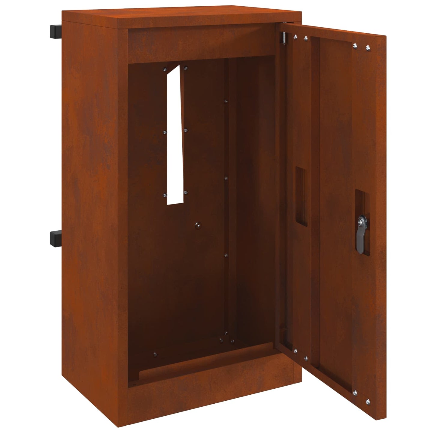 postkasse med opbevaring Rusten 30 x 20 x 55 cm Cortenstål