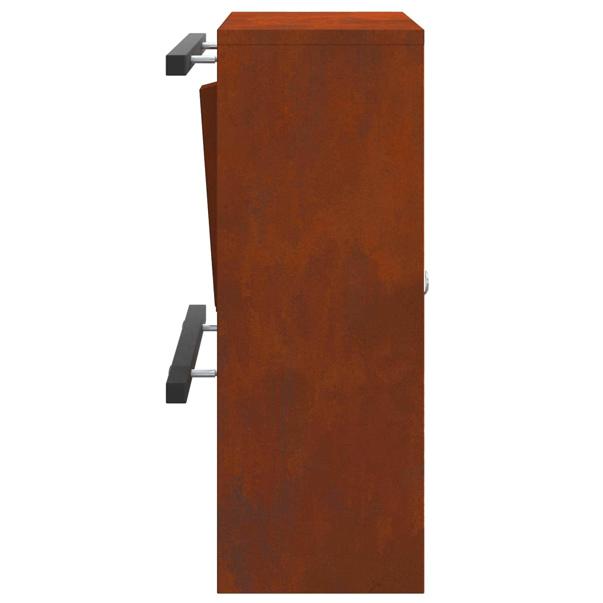 postkasse med opbevaring Rusten 30 x 20 x 55 cm Cortenstål