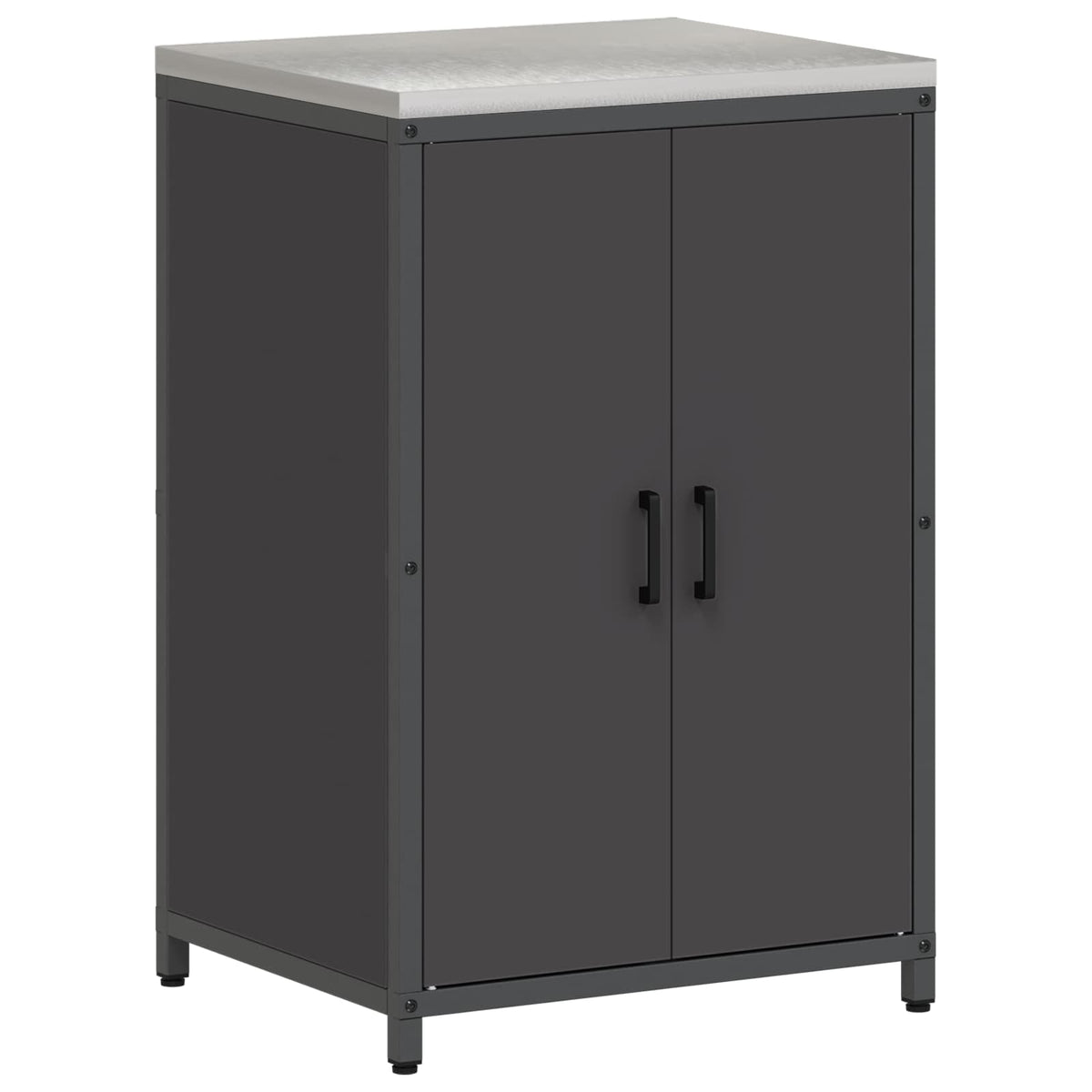 Køkken opbevaringsskab HATTEM Sort 60 x 50 x 92 cm Stål