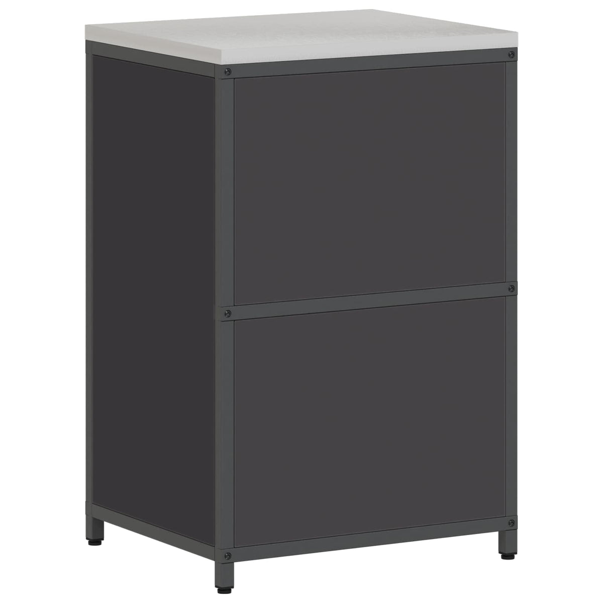 Køkken opbevaringsskab HATTEM Sort 60 x 50 x 92 cm Stål