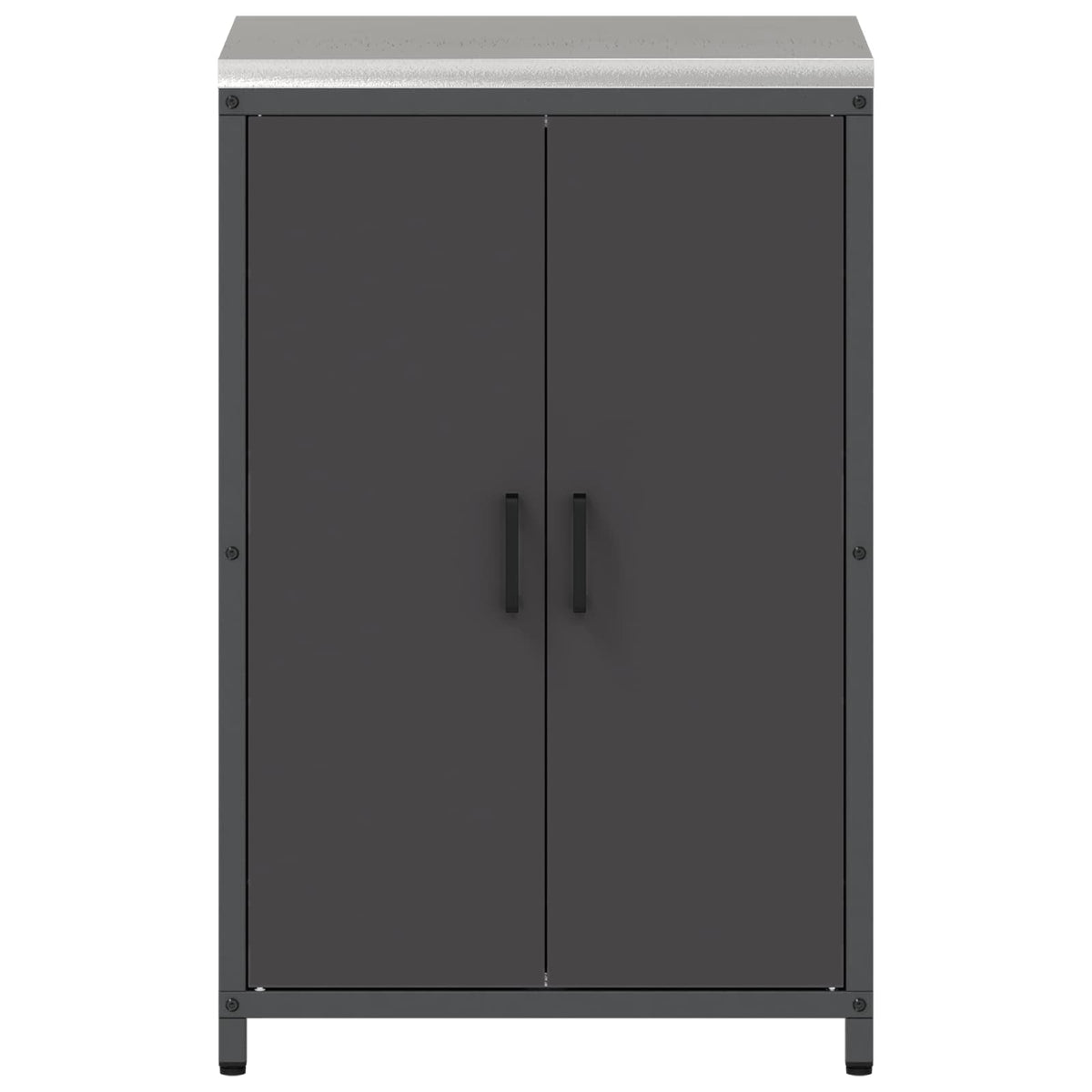 Køkken opbevaringsskab HATTEM Sort 60 x 50 x 92 cm Stål