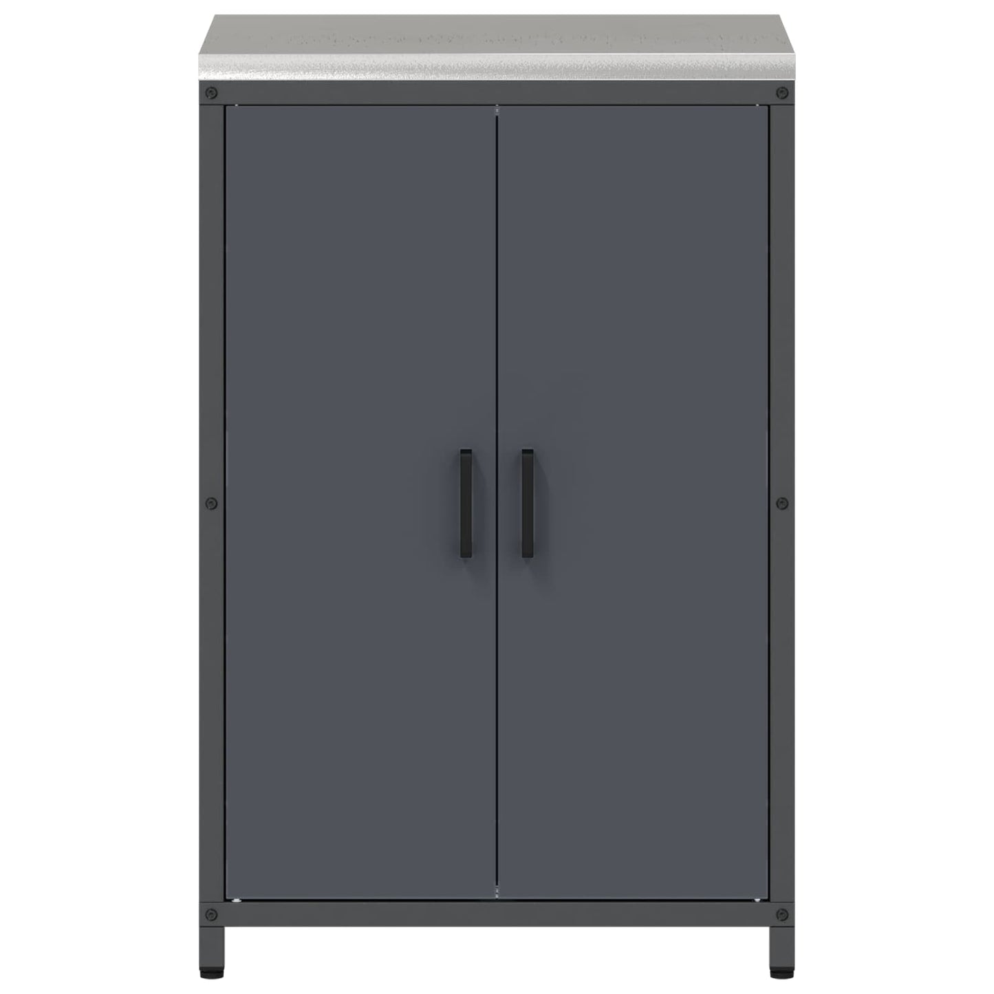 Køkken opbevaringsskab HATTEM Antracit 60 x 50 x 92 cm Stål