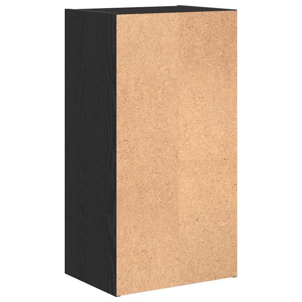 Bogreol 2 niveauer 40 x 30 x 77 cm Konstrueret træ Sort eg