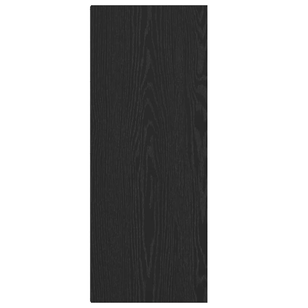 Bogreol 2 niveauer 40 x 30 x 77 cm Konstrueret træ Sort eg