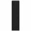 Bogreol 3 niveauer 40 x 30 x 114 cm Konstrueret træ Sort eg