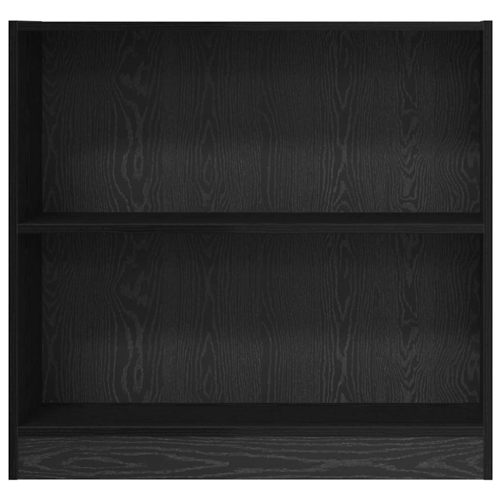 Bogreol 80 x 24 x 76 cm Konstrueret træ Sort eg