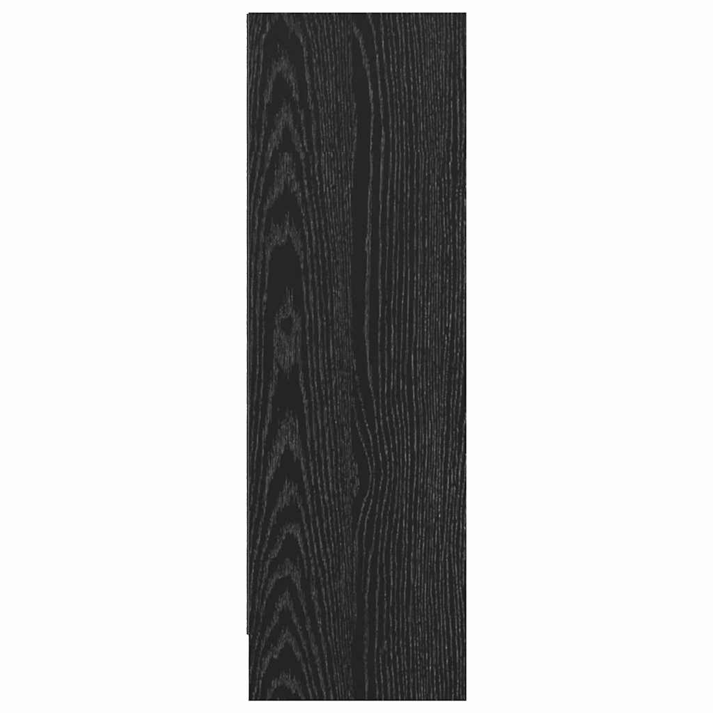 Bogreol 80 x 24 x 76 cm Konstrueret træ Sort eg