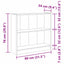 Bogreol 80 x 24 x 76 cm Konstrueret træ Sort eg