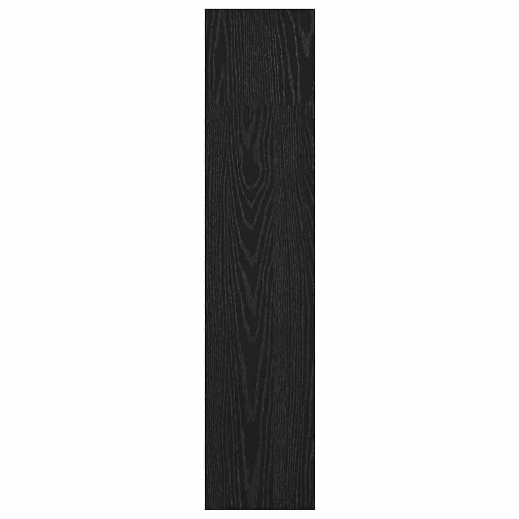 Bogreol 80 x 24 x 109 cm Konstrueret træ Sort eg