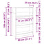 Bogreol 80 x 24 x 109 cm Konstrueret træ Sort eg