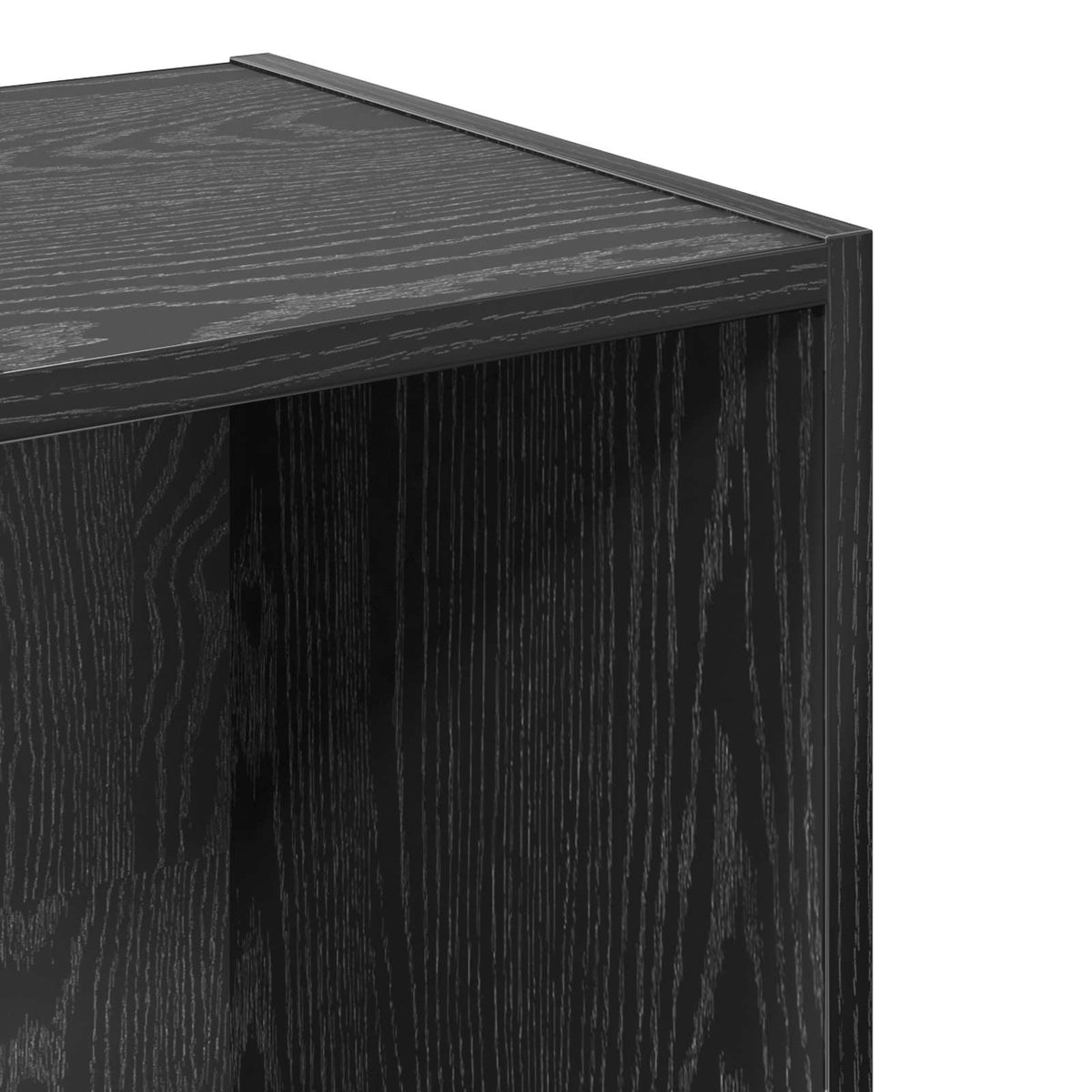 Bogreol 4 niveauer 40 x 30 x 152 cm Konstrueret træ Sort eg