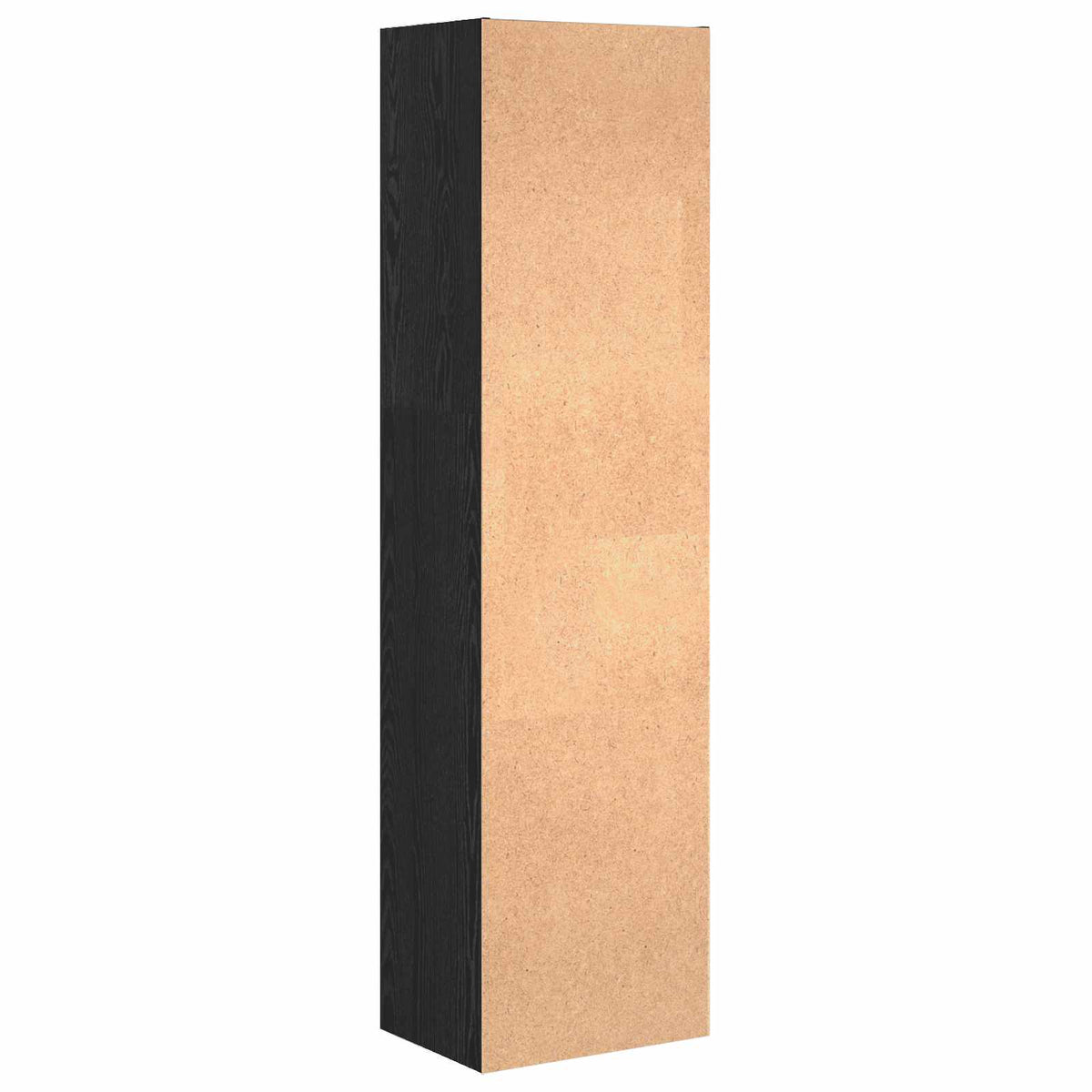 Bogreol 4 niveauer 40 x 30 x 152 cm Konstrueret træ Sort eg