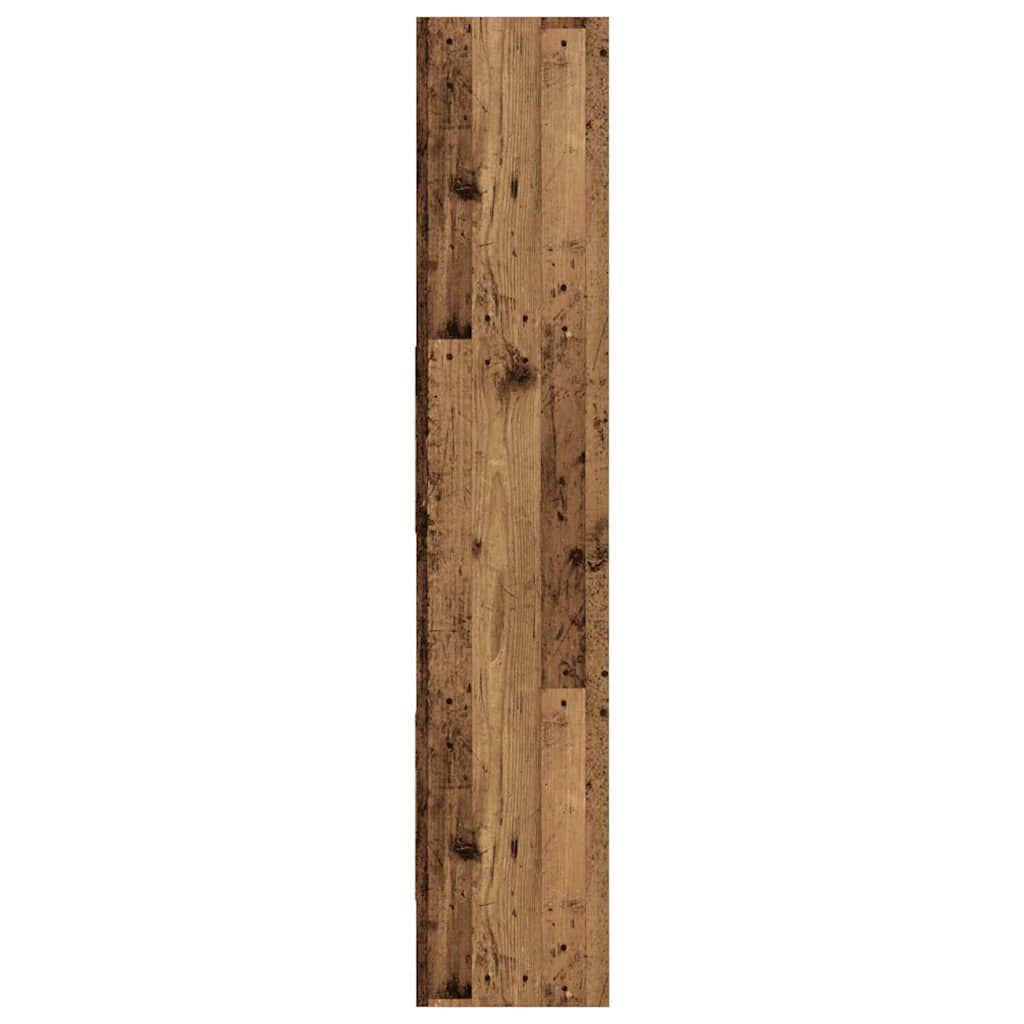Bogskab 5 niveauer 40 x 35 x 180 cm Konstrueret træ Gammelt træ