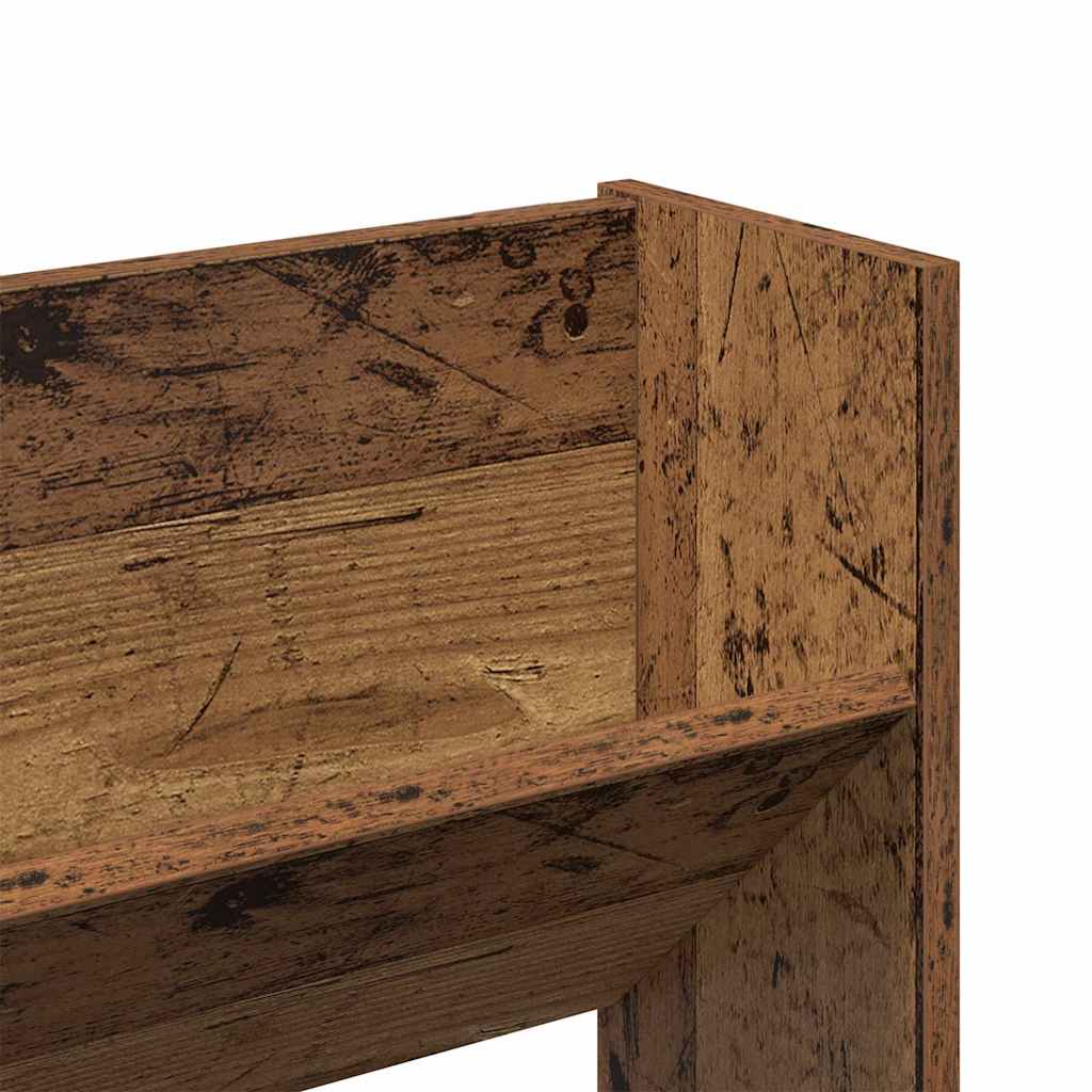 Sko skab 2 stk. 80 x 18 x 60 cm Konstrueret træ Gammelt træ