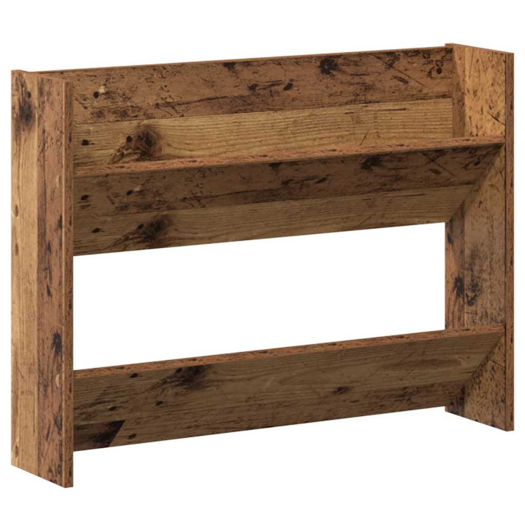 Sko skab 2 stk. 80 x 18 x 60 cm Konstrueret træ Gammelt træ