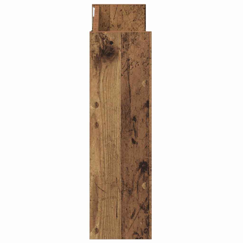 Sko skab 2 stk. 80 x 18 x 60 cm Konstrueret træ Gammelt træ