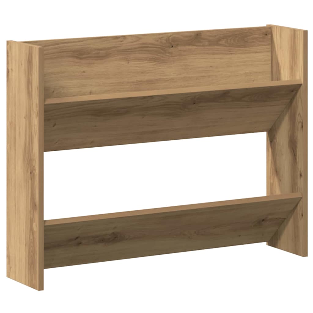 Sko skab 2 stk. 81 x 18 x 60 cm Konstrueret træ Artisan-eg