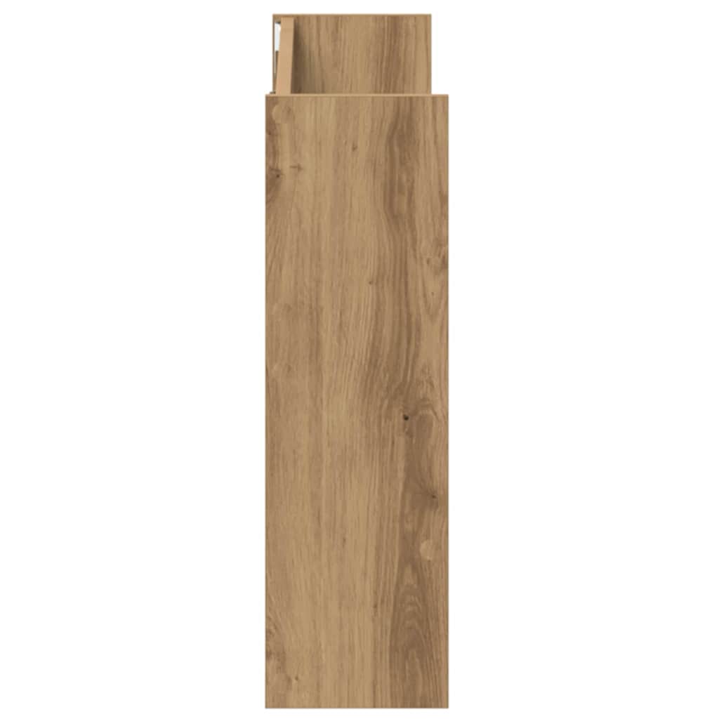 Sko skab 2 stk. 81 x 18 x 60 cm Konstrueret træ Artisan-eg