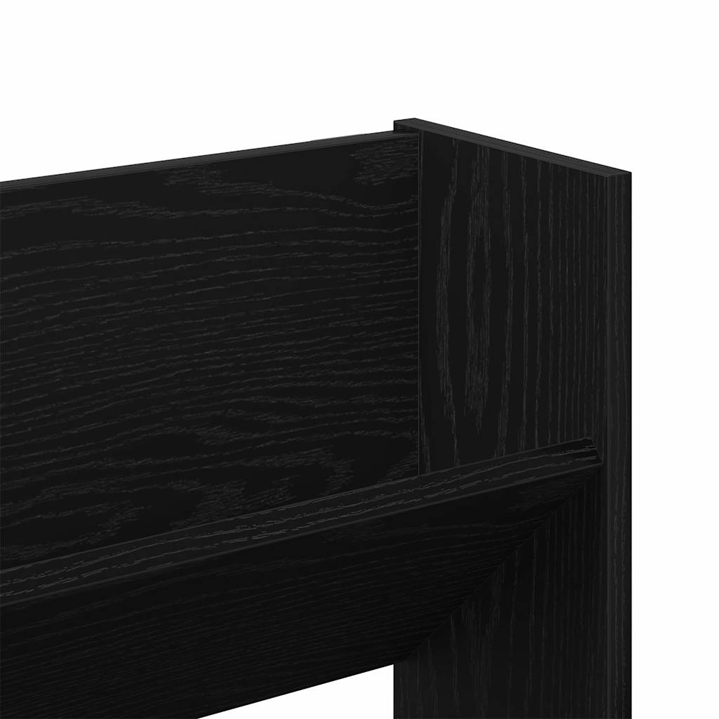 Sko skab 2 stk. 83 x 18 x 60 cm Konstrueret træ Sort eg