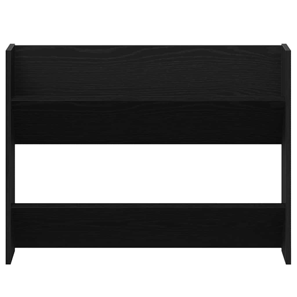 Sko skab 2 stk. 83 x 18 x 60 cm Konstrueret træ Sort eg