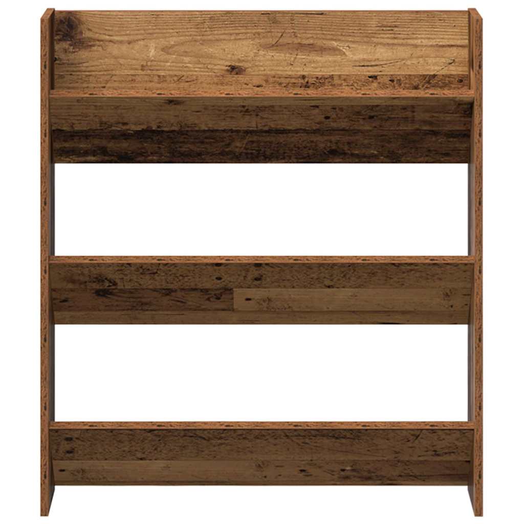 Sko skab 2 stk. 84 x 18 x 90 cm Konstrueret træ Gammelt træ