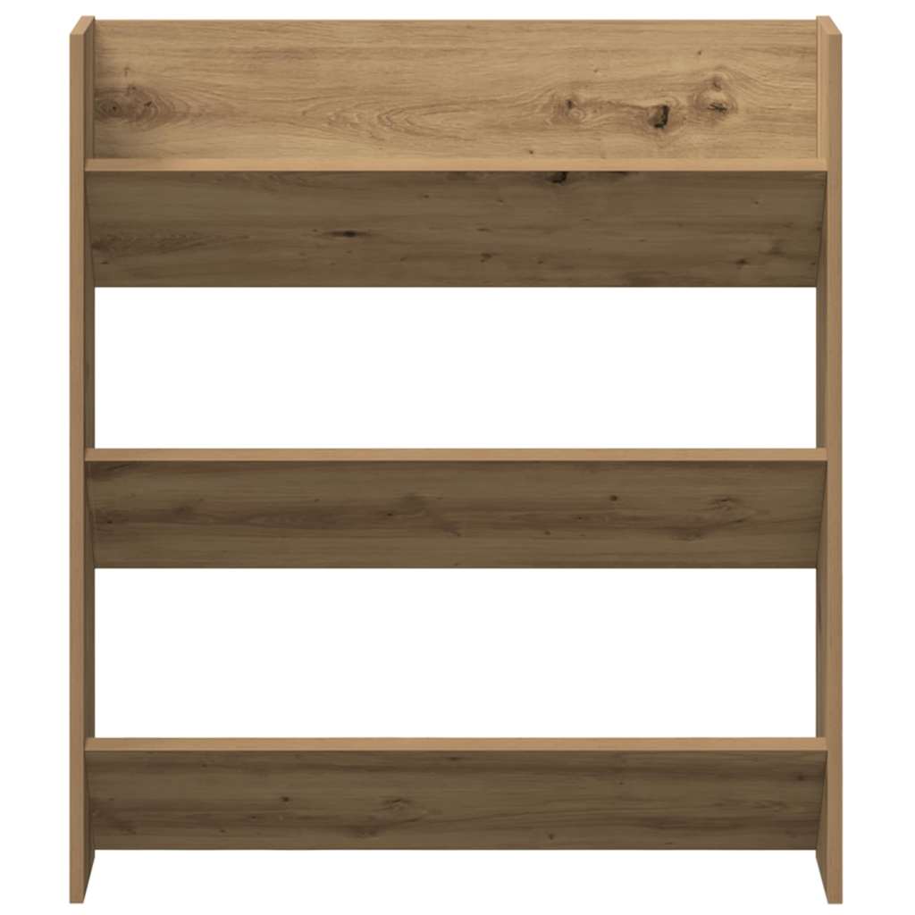 Sko skab 2 stk. 85 x 18 x 90 cm Konstrueret træ Artisan-eg