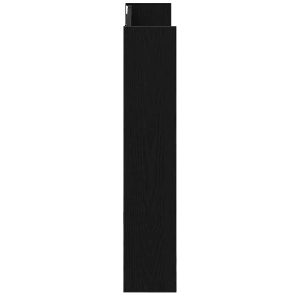Sko skab 2 stk. 86 x 18 x 90 cm Konstrueret træ Sort eg