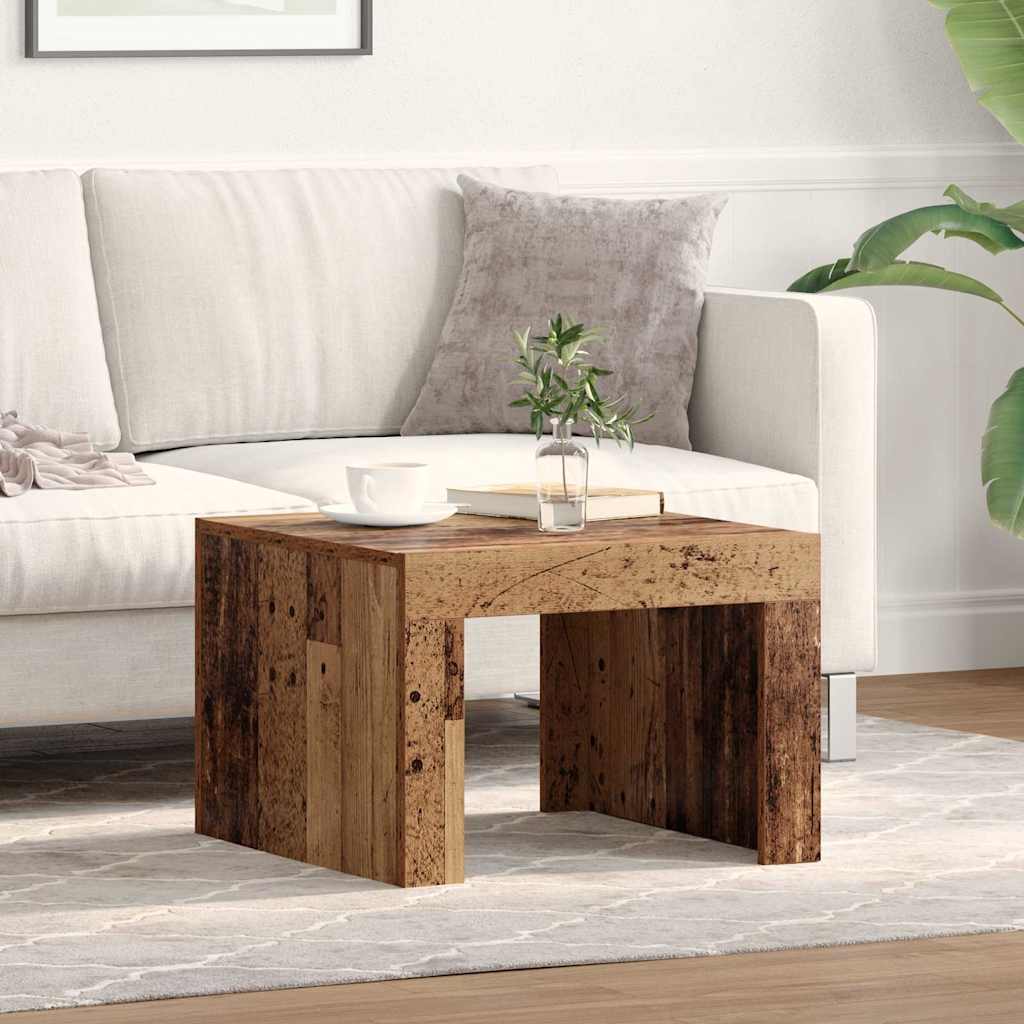 Sofabord Gammelt træ 50 x 50 x 35 cm Konstrueret træ
