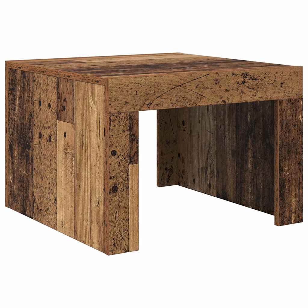 Sofabord Gammelt træ 50 x 50 x 35 cm Konstrueret træ