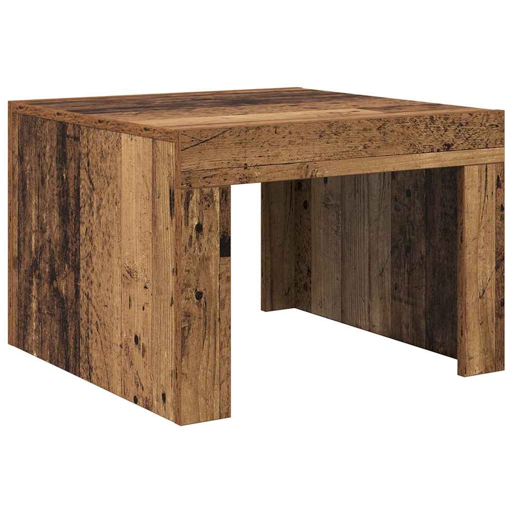 Sofabord Gammelt træ 50 x 50 x 35 cm Konstrueret træ