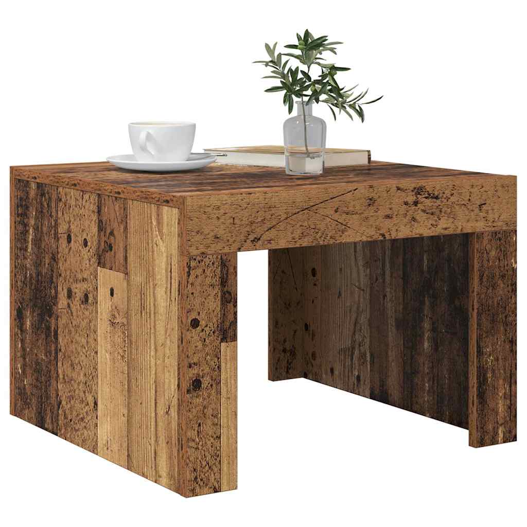 Sofabord Gammelt træ 50 x 50 x 35 cm Konstrueret træ