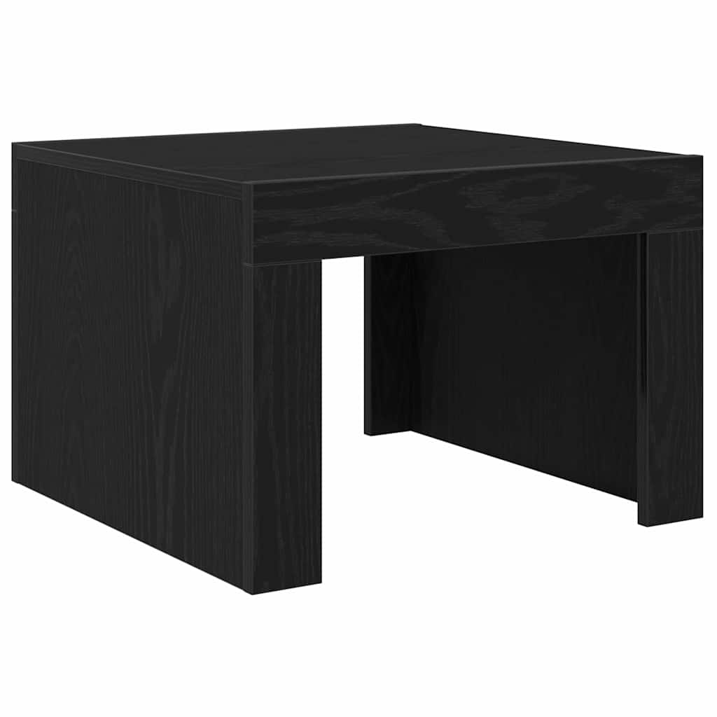 Sofabord Sort eg 50 x 50 x 35 cm Konstrueret træ