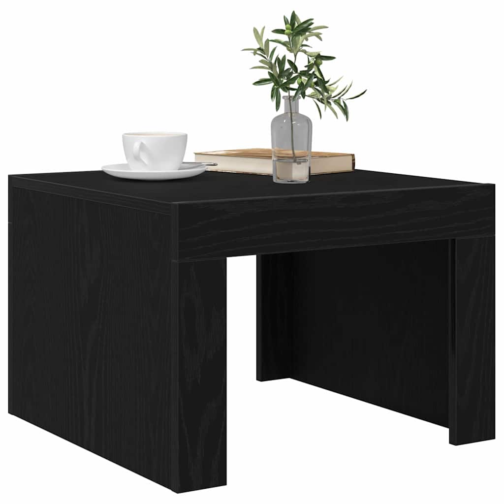 Sofabord Sort eg 50 x 50 x 35 cm Konstrueret træ