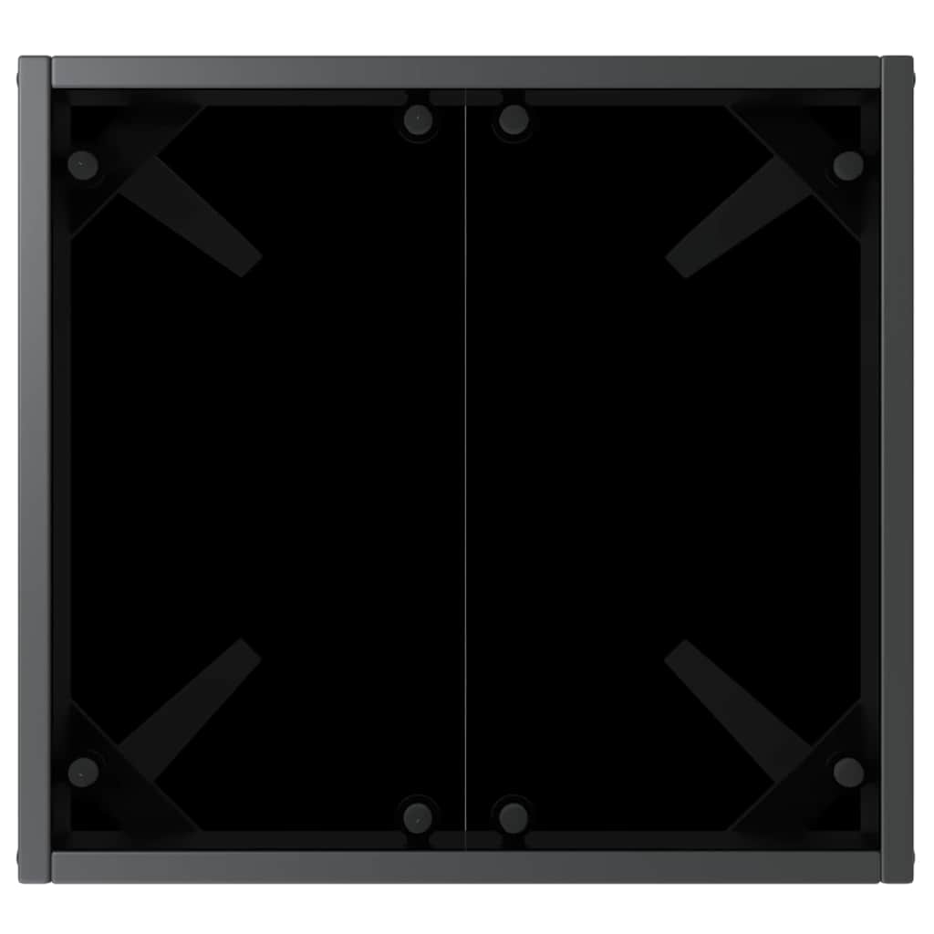 Solstol 3 stk. polyrattan Sort og Hvid