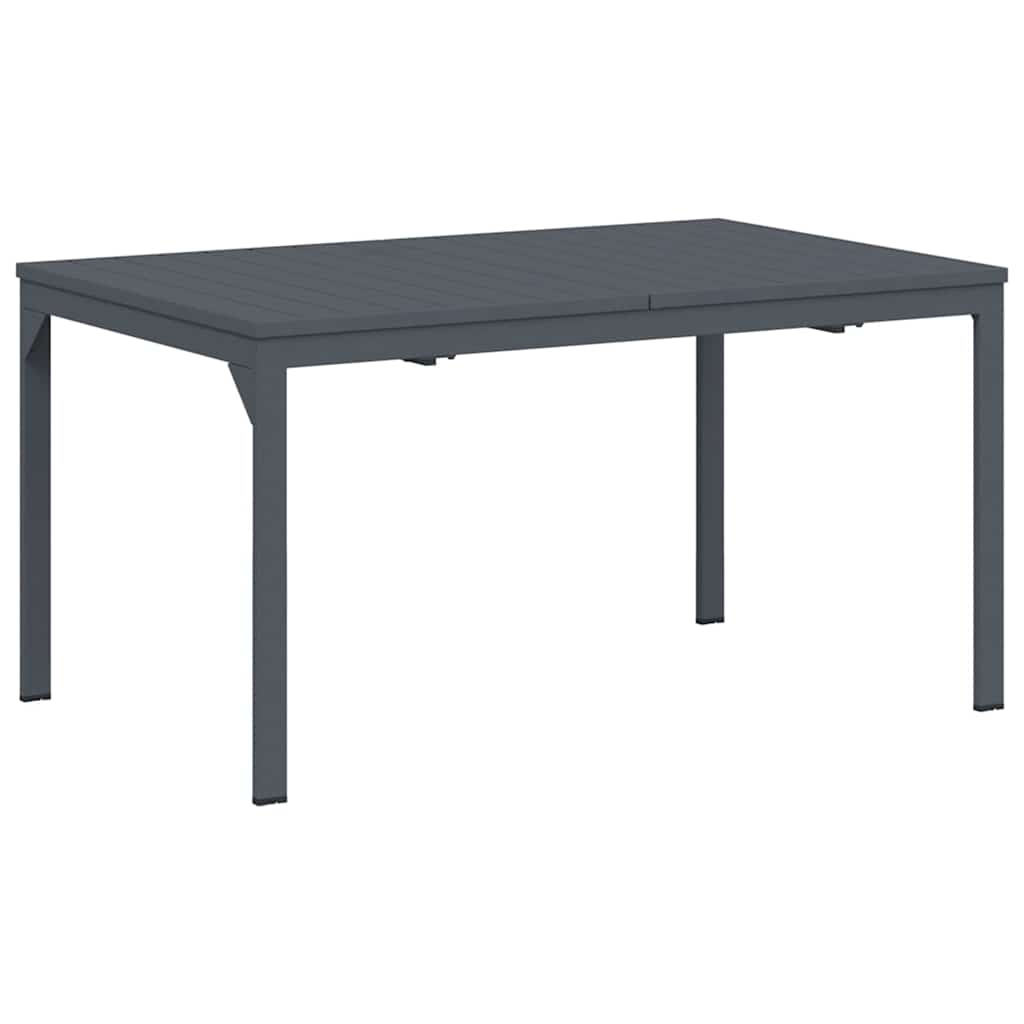 Udendørs middagsbord Foldbar Antracit 210 x 90 x 73 cm Stål
