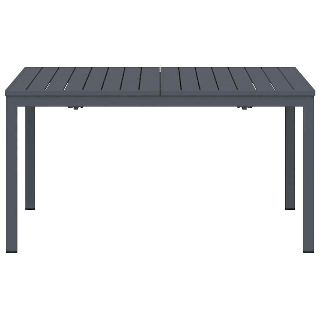 Udendørs middagsbord Foldbar Antracit 210 x 90 x 73 cm Stål