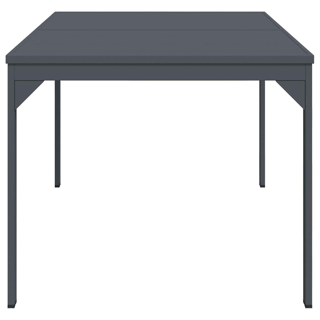 Udendørs middagsbord Foldbar Antracit 210 x 90 x 73 cm Stål