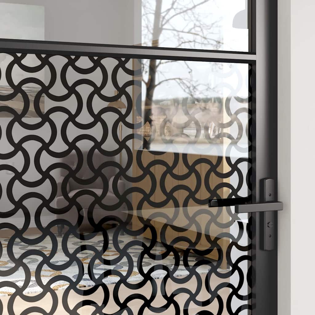Glasdør 93 x 3,5 x 201,5 cm Aluminium Sort