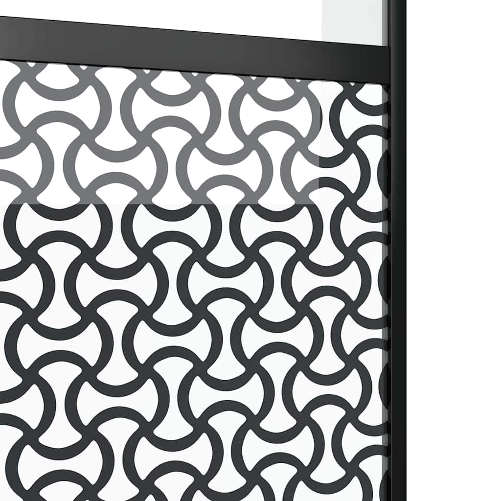 Glasdør 102,5 x 2 x 205 cm Aluminium Sort