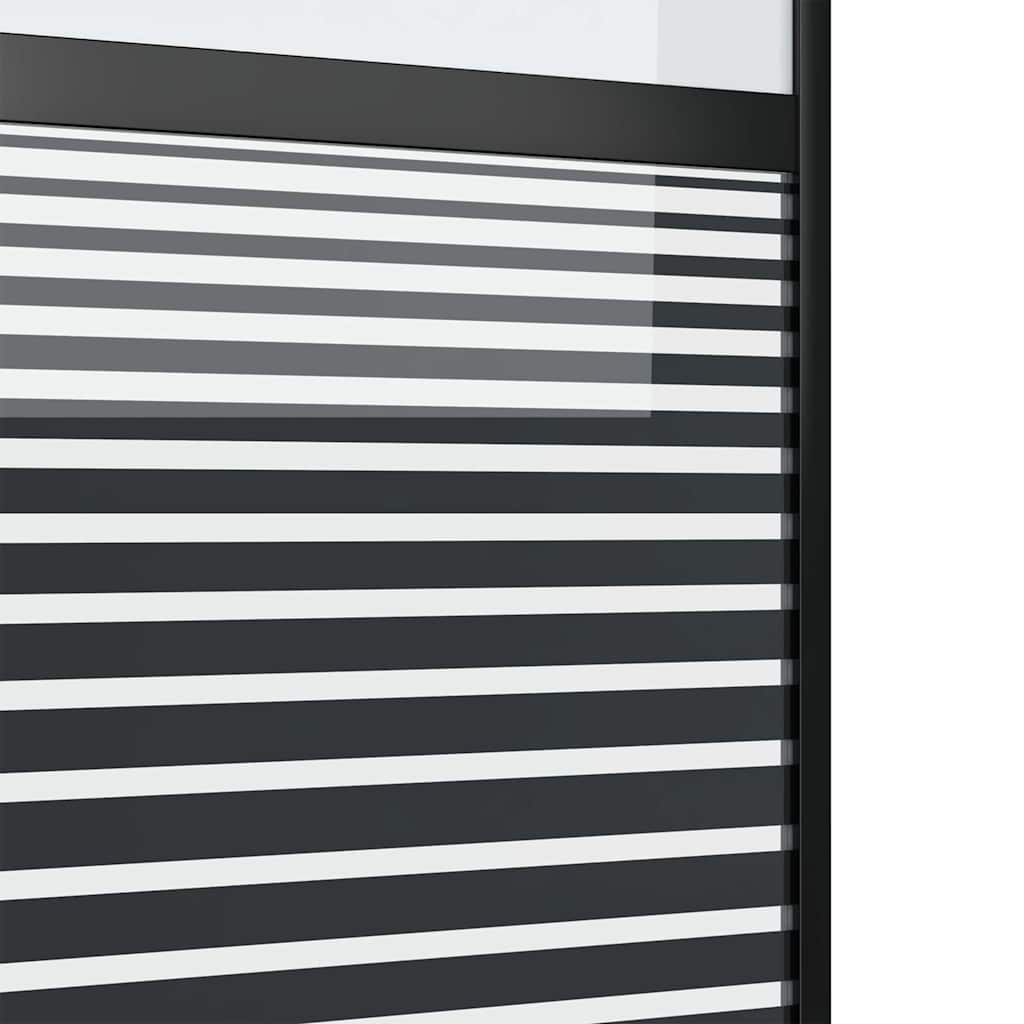 Glasdør 102,5 x 2 x 205 cm Aluminium Sort