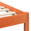 Sengestel Gyldenbrun 135 x 190 cm Massivt fyrretræ