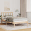 Sengestel med hovedgærde Brun 90 x 190 cm Massiv fyrretræ